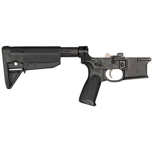 The MK1 MOD 2-M Complete Rifle Lower Receiver features a durable ambidextrous design, enhanced trigger, and robust buffer system for superior performance.