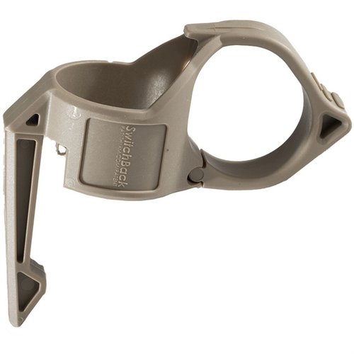 Enhance your SureFire flashlight with the SwitchBack DF, featuring a multi-function finger ring, robust pocket clip, and ergonomic design for reliable deployment.