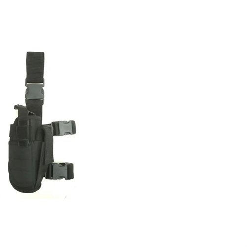 The Cactus Jack Tactical Drop Leg Holster offers a fully adjustable design, quick-release belt attachment, and durable 600 Denier construction for reliable handgun access.