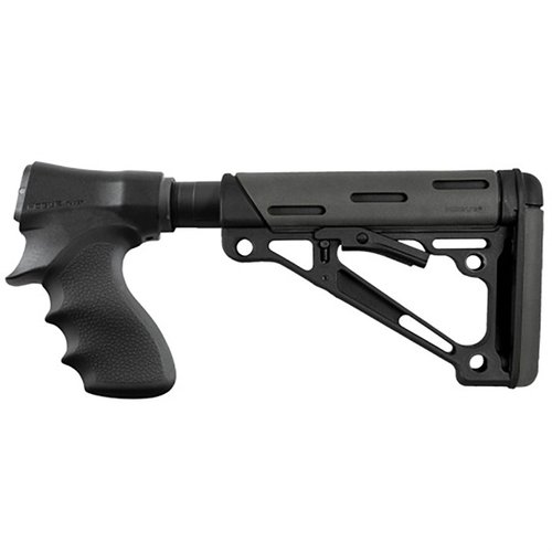 Enhance your Remington 870® with the HOGUE® Buttstock Adapter featuring lightweight construction, anti-rattle design, and cushioned recoil for optimal comfort.