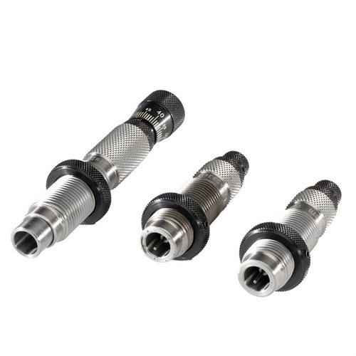 The Redding Type-S Elite Bushing Die Set offers precise neck tension control, enhanced accuracy, and improved consistency for reloading 25 Creedmoor cartridges.