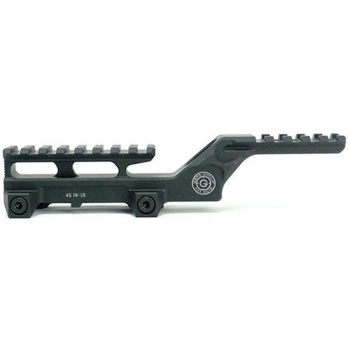 The HYDRA V2 Dual Optic Mount offers a 2.91" Optic Centerline for enhanced target ID, improved posture, and increased situational awareness for EOTECH® EXPS users.