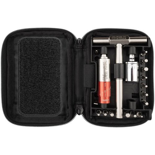 The Fix It Sticks "THE SUPER" All-in-One Tool Kit offers versatile torque drivers (6-65 in-lbs), 15 bits, and a compact design for all your firearm needs.