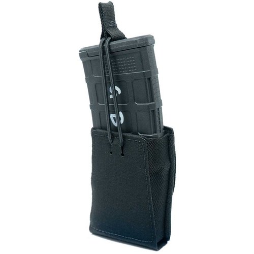 The GBRS Group 5.56 NATO Magazine Pouch offers MOLLE/BELT compatibility, bungee retention, and a smooth draw with positive retention for AR-15 magazines.