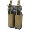 The GBRS Group Double Pistol Magazine Pouch offers MOLLE/BELT compatibility, removable bungee retention, and smooth magazine access for most double-stacked pistols.