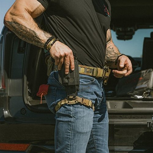 The GBRS Group Leg Strap Kit offers adjustable height, enhanced stability, and flexibility, designed for True North Concepts MHA and most drop-down holster adapters.