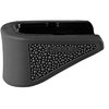 Enhance your Glock 42 with Hogue's OverMolded Grip Extension Pad, offering a secure grip, added finger groove, and protection during reloads.