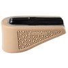 Upgrade your Glock 43 with Hogue's OverMolded Grip Extension Pad for enhanced grip, comfort, and protection during reloads—easy installation, no gunsmithing needed.
