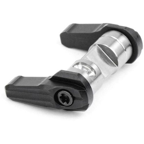 Enhance your AR-15/AR-308 with the Ascend Ambi Safety Selector, featuring dual 50/90 degree throws, interchangeable levers, and durable 7075 Aluminum construction.