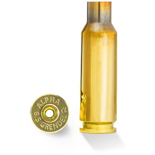 Alpha Munitions 6.5 Grendel Brass offers enhanced long-range precision, low recoil, and optimized case head technology for durability and reliability in performance.