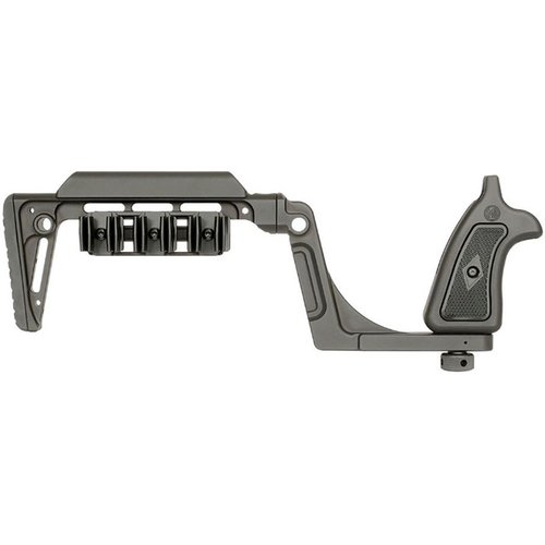 Enhance your Smith & Wesson X-Frame with the Bounty Hunter Stock, offering superior stability, comfort, ambidextrous design, and easy takedown for transport.