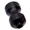 The Little Bertha Bolt Knob offers an hourglass shape for comfort, enhanced grip with diamond-shaped rivets, and fits both 5/16x24 and M6x1 threads.