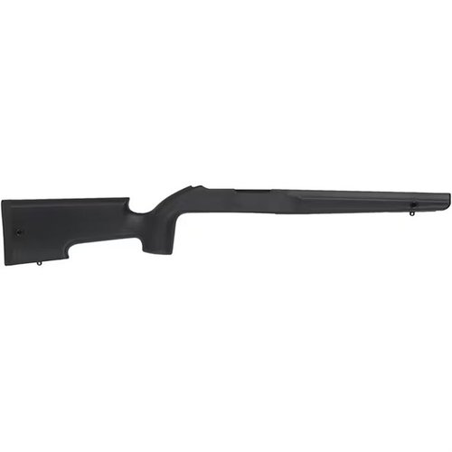 The TITAN22 LT Hunter stock for Ruger 10/22 features a lightweight design, free-float barrel channel, and ambidextrous grip, perfect for hunting and sport shooting.