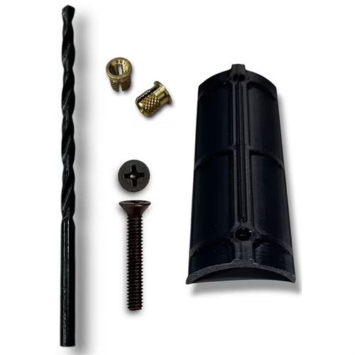 The Victor Company Brass Insert Upgrade Kit ensures a durable, secure cheekrest mounting, ideal for frequent adjustments on TITAN22 and 10/22® stocks.
