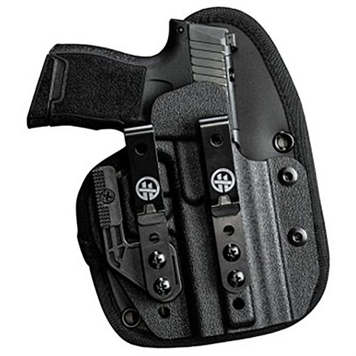 The HOFTAC OMNICARRY IWB Holster offers universal fit for over 150 micro pistols, adjustable retention, and a comfortable design for secure concealed carry.