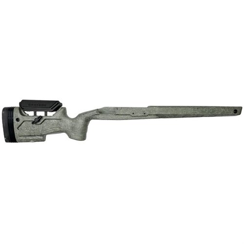 The GRAYBOE CORE UMC Adjustable Stock offers unmatched strength and balance, with adjustable cheekpiece and length of pull, perfect for precision shooting.
