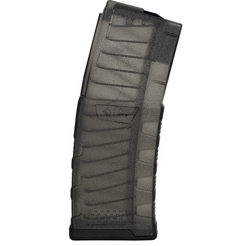 The MFT EXD 5.56X45 NATO Translucent Magazine offers quick round count checks, military-grade durability, and resistance to harsh conditions for reliable performance.
