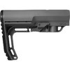 The BATTLELINK Minimalist Stock for AR-15 is ultra-light at 5.8oz, offers quick detach sling points, and enhances cheek weld for optimal shooting performance.