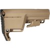 The BATTLELINK Utility Low Profile Stock offers a customizable design, non-slip buttpad, water-resistant storage, and enhanced cheek weld for optimal performance.