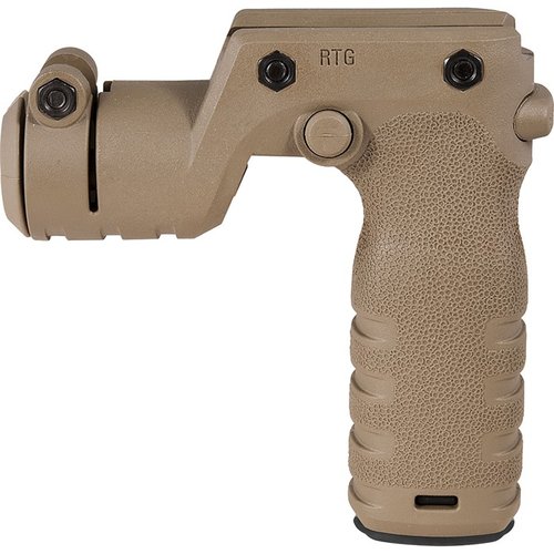 The REACT Torch and Vertical Grip combines a textured grip with an illumination mount, enhancing muzzle control and accuracy while preventing accidental light activation.