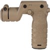 The REACT Torch and Vertical Grip combines a textured grip with an illumination mount, enhancing muzzle control and accuracy while preventing accidental light activation.