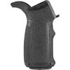 Enhance your AR15/M16 with the ENGAGE Pistol Grip featuring interchangeable finger swells and back straps for a custom fit, plus a secure storage compartment.