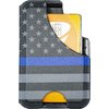 The MISSION FIRST TACTICAL Minimalist Wallet offers a slim, durable design with RFID protection, holding up to 8 credit or 15 business cards, handcrafted in the USA.
