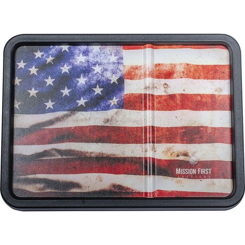 The MISSION FIRST TACTICAL Dump Tray offers a durable, easy-to-clean space for your EDC items, featuring a small compartment for phones and a non-slip base.