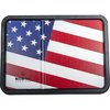 The MISSION FIRST TACTICAL Dump Tray offers a durable, easy-to-clean surface with compartments for EDC items, featuring a non-slip grip and American flag design.