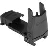 The MISSION FIRST TACTICAL Flip Up Front Sight offers tool-free elevation adjustment, a protective shroud, and a low-profile design for optimal performance on Picatinny rails.