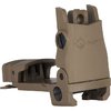 The MISSION FIRST TACTICAL Flip Up Rear Sight features a low-profile design, shroud protection, dual peep aperture, and military-grade durability for reliable performance.