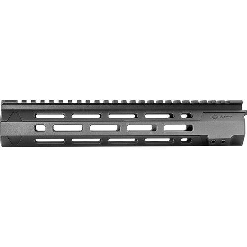 The MISSION FIRST TACTICAL EXD Free Float M-LOK Rail System features 7 sides of M-LOK, anti-rotation technology, and a streamlined design for enhanced stability.