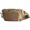 The EBERLESTOCK BANDO EDC BAG offers a lightweight design, adjustable waist belt, multiple pockets, and secure storage for sidearms and EDC items.