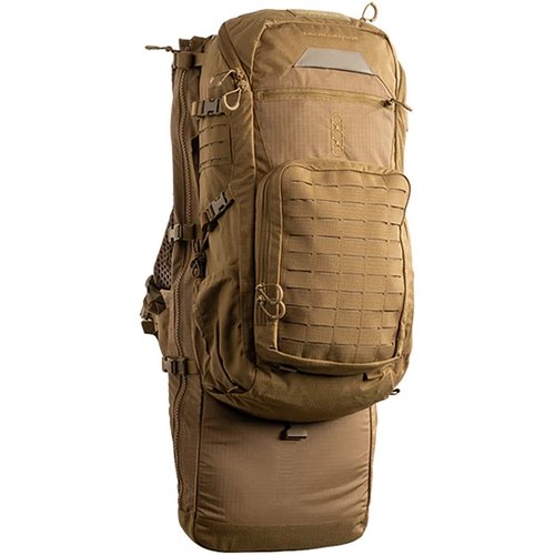 The Eberlestock Spectre Sniper Pack features a RAID™ Scabbard, internal frame, and multiple carry handles for superior comfort, access, and maneuverability.