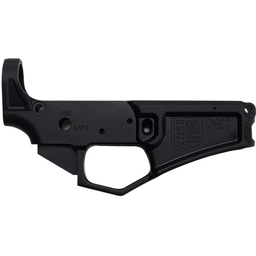 The Diamondback DB15 Black Gold Series Stripped Lower Receiver offers multi-caliber compatibility, forged 7075-T6 aluminum construction, and superior wear resistance.