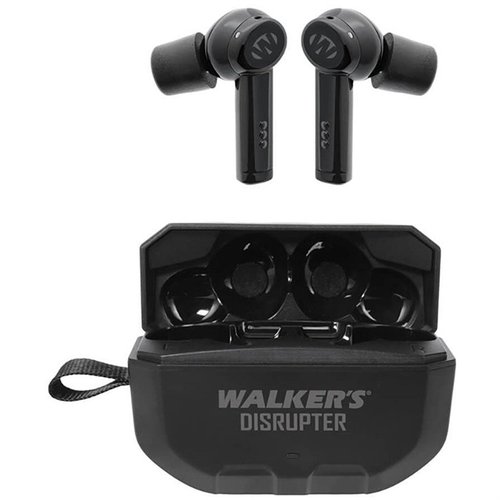 Experience superior hearing protection with Walkers Game Ear Disruptor Bluetooth Rechargeable Ear Buds, cancelling harmful noises while enhancing audio.