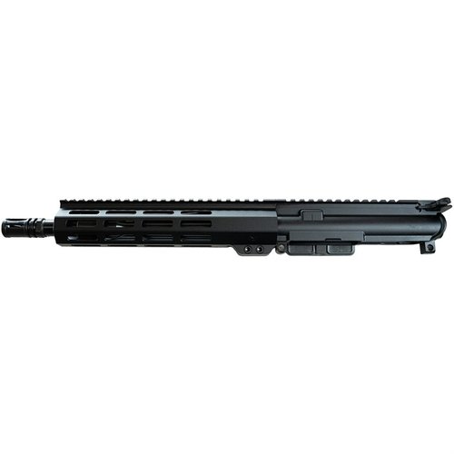 .300 Blackout complete upper receiver with a 10.5" barrel, M-LOK handguard, and nitride BCG for compact AR builds, ideal for pistols and SBRs.