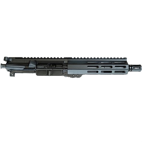 .300 Blackout complete upper receiver with M-LOK handguard, nitride BCG, and compact design for reliable performance in AR pistols and SBRs.