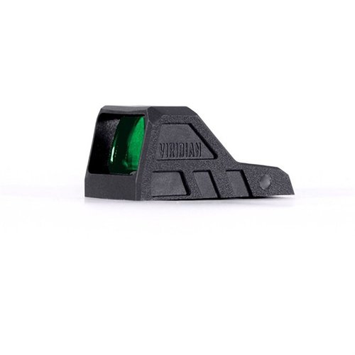 The Viridian RFX11 1X16 Green Dot Reflex Sight offers a lightweight design, 30k hours battery life, Instant-On feature, and a highly visible 3 MOA green dot for precise aiming.