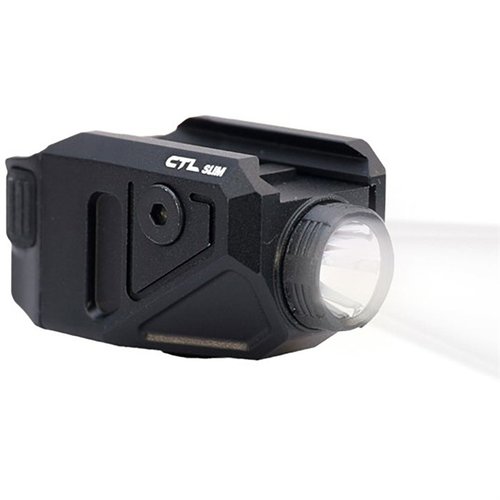 Experience unparalleled performance with the VIRIDIAN CTL Slim Light: 550 lumens, 17,000 candela, waterproof IPX6, and internal rechargeable power for Glock 43x/48 MOS.