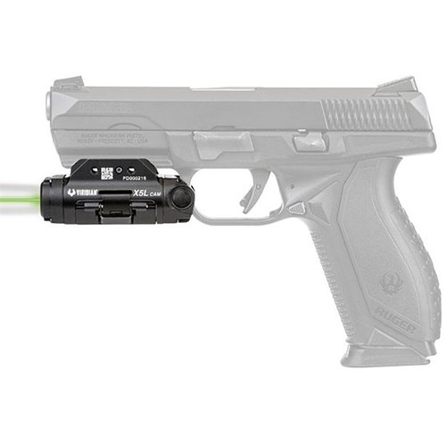 The Viridian X5LCAM Gen 3 features a 500 lumen LED light, green laser, HD camera, and INSTANT-ON technology, ideal for training and personal defense.