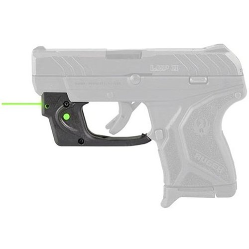 The Viridian E SERIES Green Laser Sight for Ruger LCPII features easy installation, a powerful green laser, and 100-yard range for rapid target acquisition.