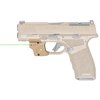 The Viridian E SERIES Green Laser Sight offers easy trigger guard installation, ambidextrous controls, 100 yard daylight range, and 60 min battery life.