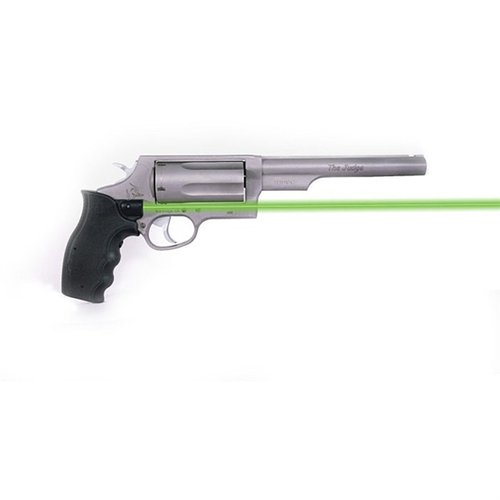 Enhance your Taurus Judge with the Viridian Grip Laser: rechargeable, ergonomic, water-resistant, and offers precision targeting in any light.