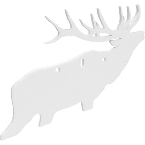 Experience durability and precision with the Birchwood Casey AR500 3/8" Silhouette Target, built to withstand 3000 ft-lbs impact, featuring multiple mounting options.