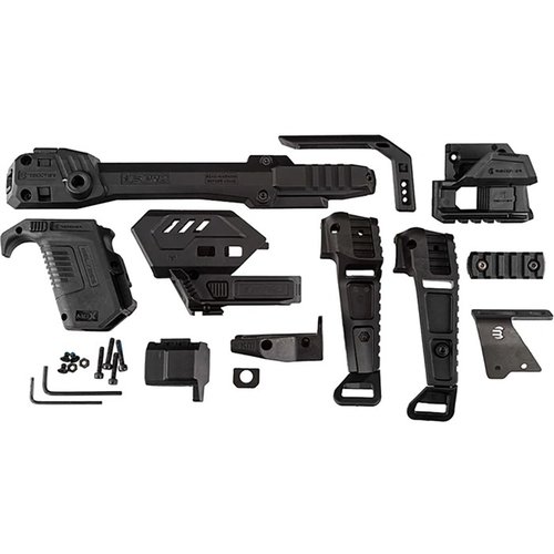 Upgrade your SIG P365 X-MACRO with the S-PRO stabilizer kit, featuring tool-free installation, modular design, and compatibility with optics and accessories.