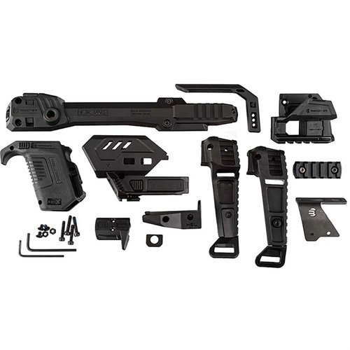 Transform your Springfield Hellcat with the modular S-PRO Stabilizer Kit, featuring a spring-loaded stabilizer, MLOK options, and no-tool installation.