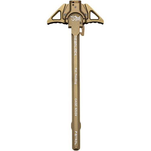 The Sentry Manufacturing Deadlock Charging Handle for AR-15/M4 features a dual locking system, ambidextrous design, and superior strength for reliable performance.