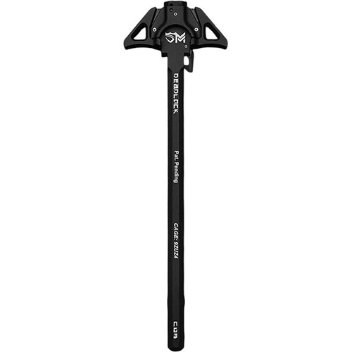 The SENTRY DEADLOCK Charging Handle for AR-308/SR25 features dual-locking technology, ambidextrous design, and enhanced gas management for ultimate reliability.