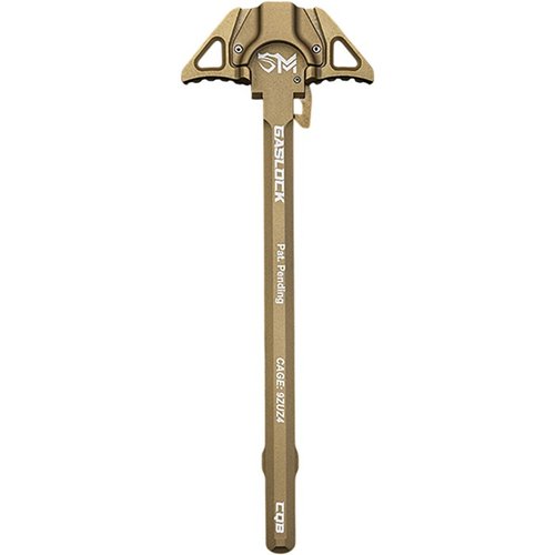The Sentry Manufacturing GASLOCK CQB Charging Handle offers enhanced reliability, gas mitigation, and durability, ensuring smooth operation in demanding conditions.
